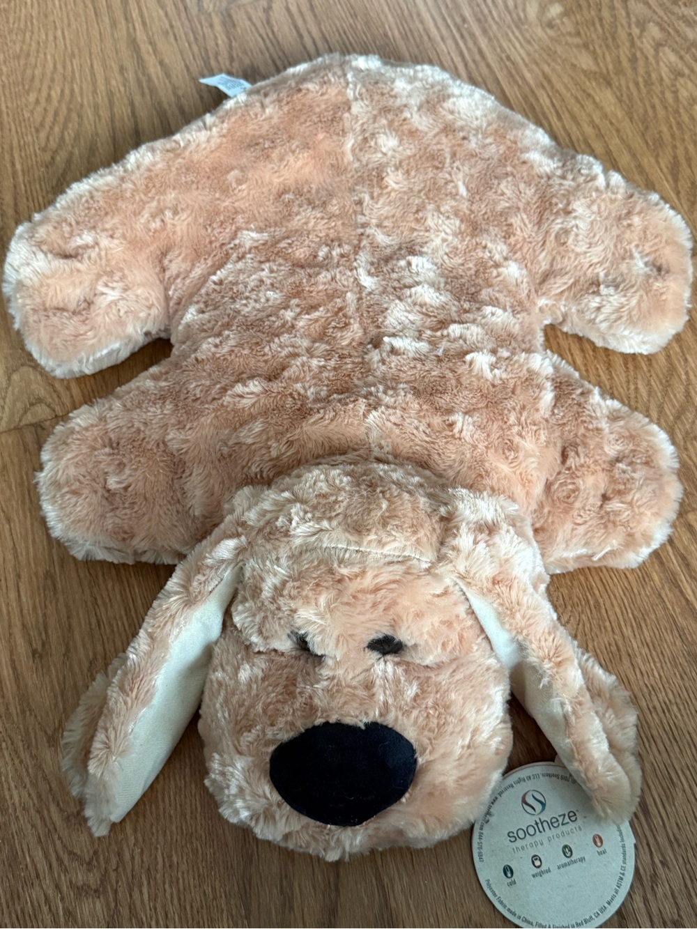 NWT Sootheze Plush Weighted Dog - aromatherapy, hot & cold therapy